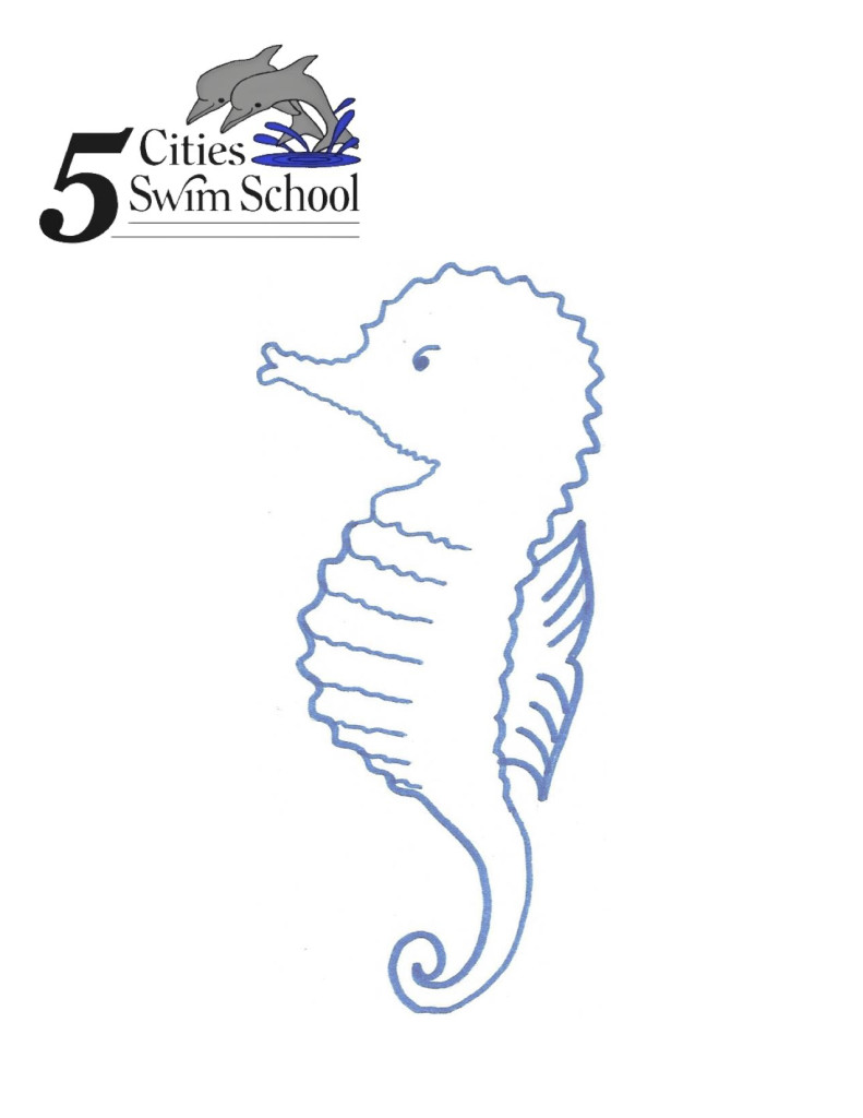 Coloring page Seahorse